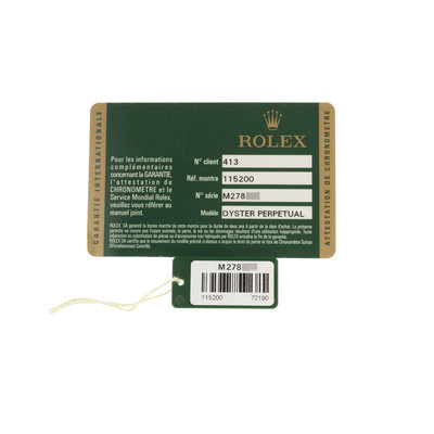 Rolex Oyster Perpetual Date 115200 Silver Dial 34
