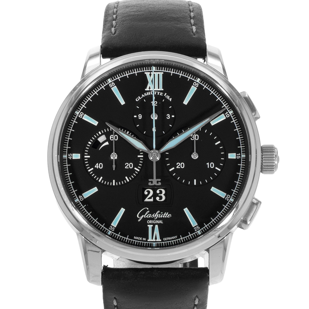 Glashutte Original Senator Chronograph Panorama Date 1-37-01-03-02-35 Mens Watch
