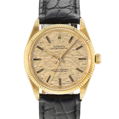 Rolex Oyster Perpetual 34 1005 Champagne Dial 34