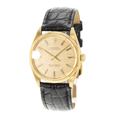 Rolex Oyster Perpetual 34 1005 Champagne Dial 34