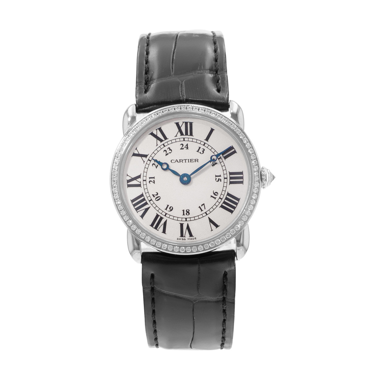 Cartier Ronde Louis 29mm WR000251 2887 Silver Dial 29