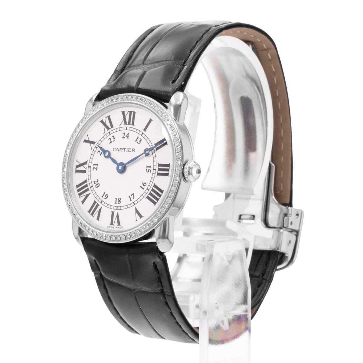 Cartier Ronde Louis 29mm WR000251 2887 Silver Dial 29