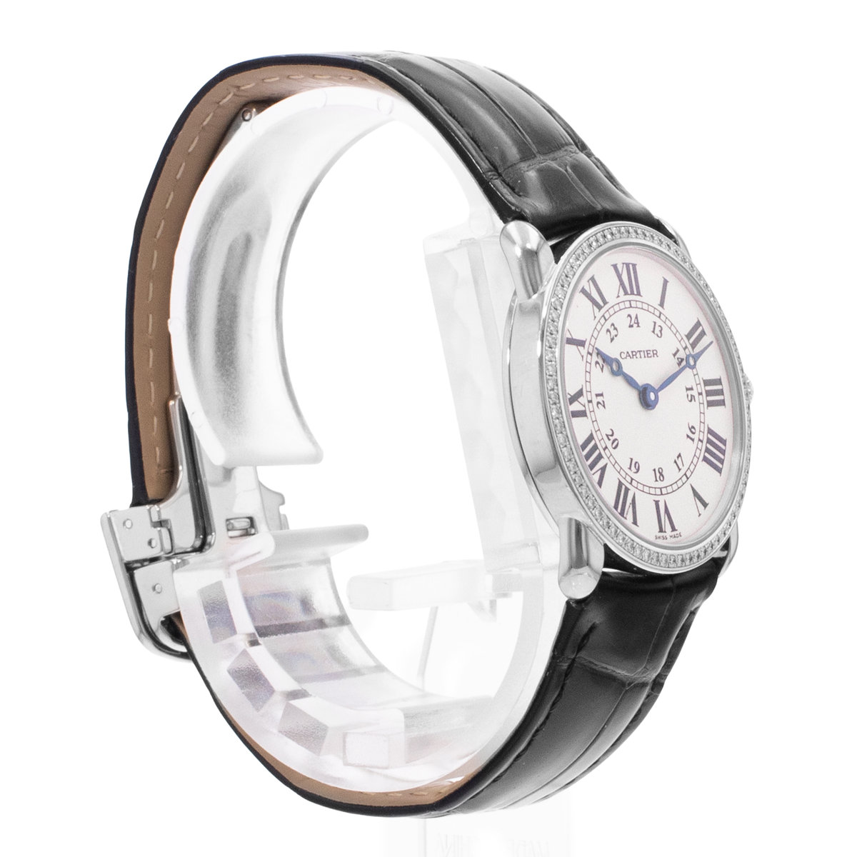 Cartier Ronde Louis 29mm WR000251 2887 Silver Dial 29