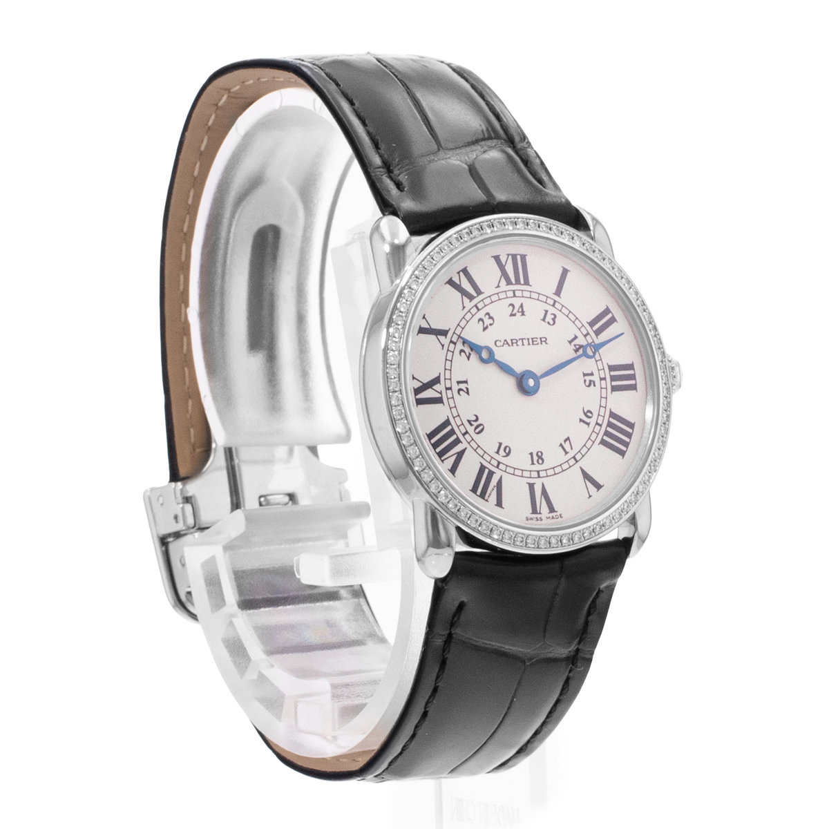 Cartier Ronde Louis 29mm WR000251 2887 Silver Dial 29