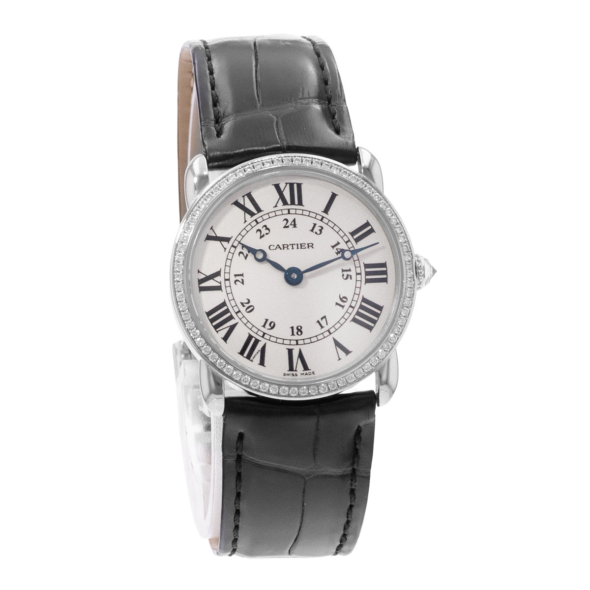 Cartier Ronde Louis 29mm WR000251 2887 Silver Dial 29