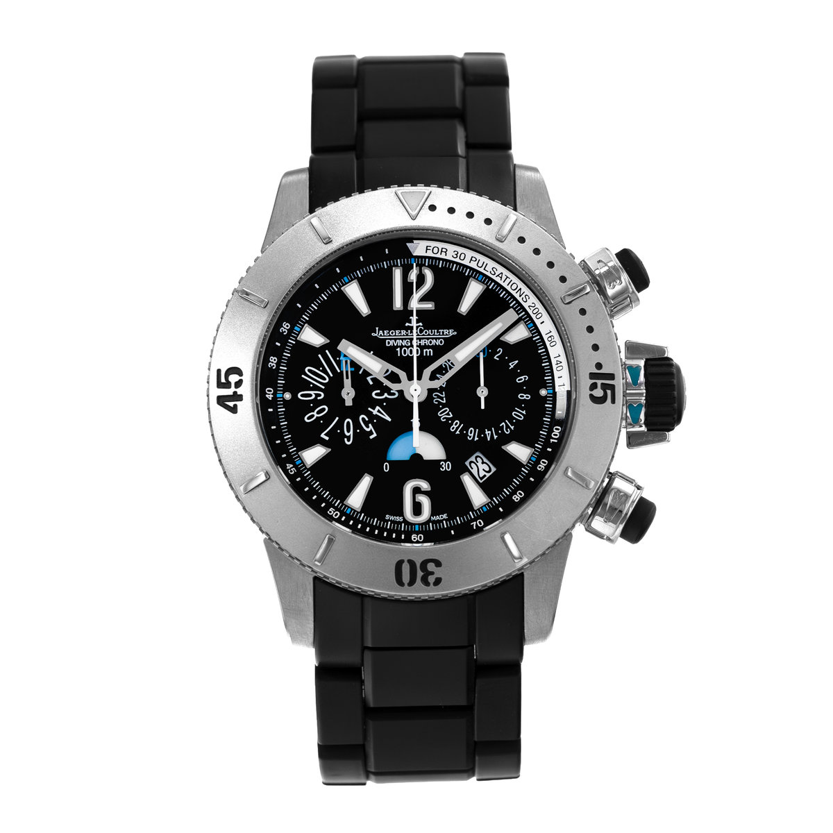 Jaeger-LeCoultre Master Compressor Diving Chronograph Q186T770 Black Dial 44