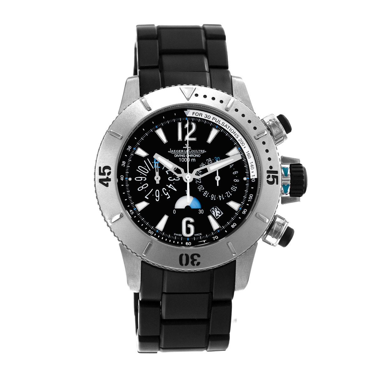 Jaeger-LeCoultre Master Compressor Diving Chronograph Q186T770 Black Dial 44