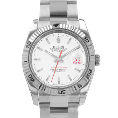 Rolex Datejust Turn-O-Graph 116264 White Dial 36