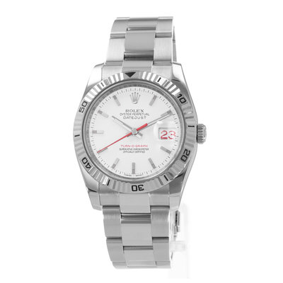 Rolex Datejust Turn-O-Graph 116264 White Dial 36