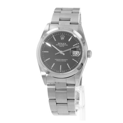 Rolex Oyster Perpetual Date 15200 Black Dial 34