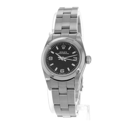 Rolex Oyster Perpetual 76080 Black Dial 24
