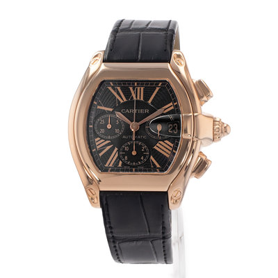 Cartier Roadster W62042Y5 2848 Brown Dial 43