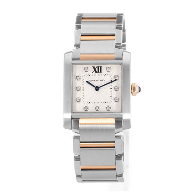 Cartier Tank Francaise WE110005 3751 Silver Dial 25x30
