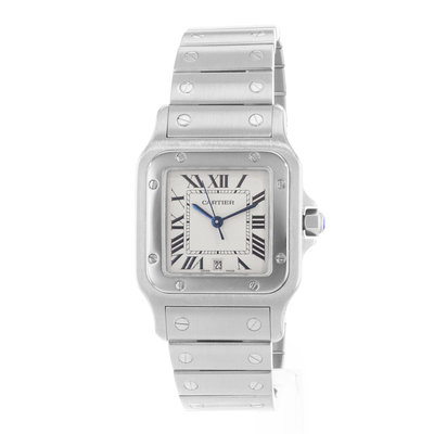 Cartier Santos Galbee 1564 Silver Dial 29