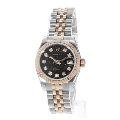 Rolex Datejust 26 179171 Black Dial 26