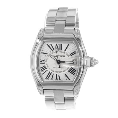 Cartier Roadster W62025V3 2510 Silver Dial 38x44