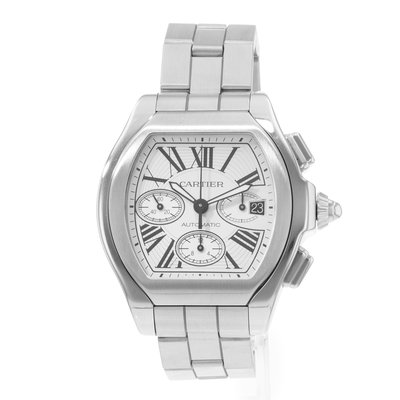 Cartier Roadster W6206019 3405 Silver Dial 44
