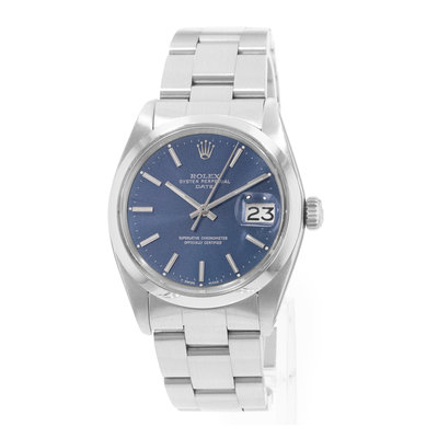 Rolex Oyster Perpetual Date 34 1500 Blue Dial 34