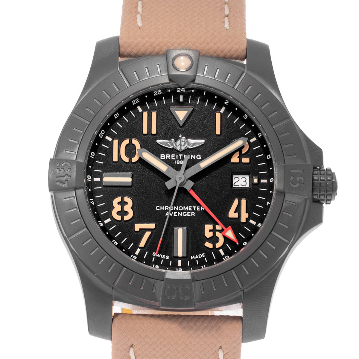 Breitling Avenger V32395101B1X1 45mm Black Titanium Automatic Mens Watch