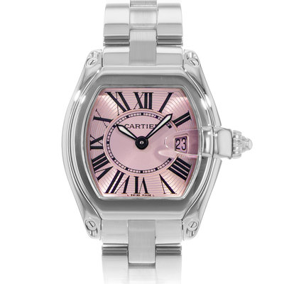 Cartier Roadster W62017V3 2675 Pink Dial 31x37