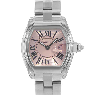 Cartier Roadster W62017V3 2675 Pink Dial 31x37