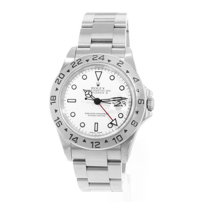 Rolex Explorer II 16570 White Dial 40