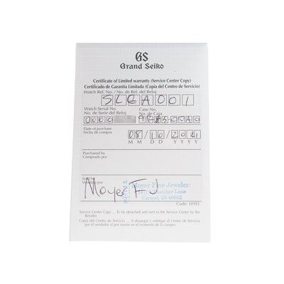 Grand Seiko Sport Collection SLGA001 Blue Dial 46