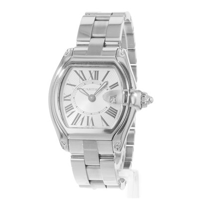 Cartier Roadster W62016V3 2675 Silver Dial 36