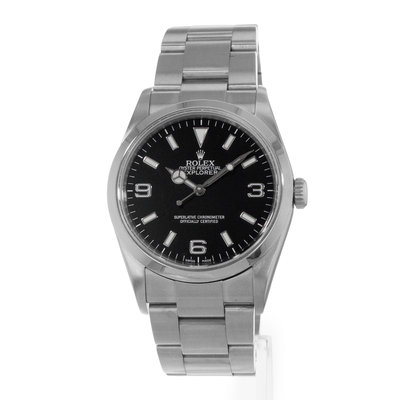 Rolex Explorer 36 114270 Black Arabic Steel Oyster Automatic Mens Watch 2006