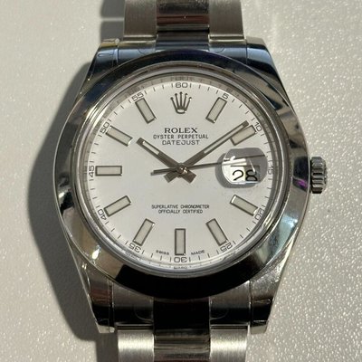 Rolex Datejust II 116300 White Dial 41