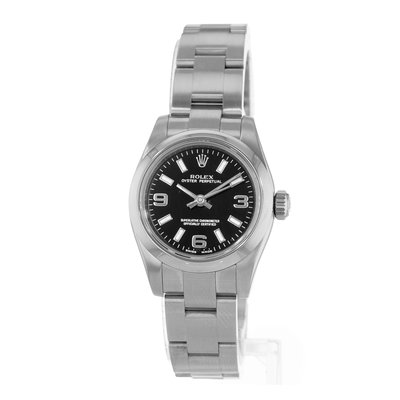 Rolex Oyster Perpetual 26 176200 Black Dial 26