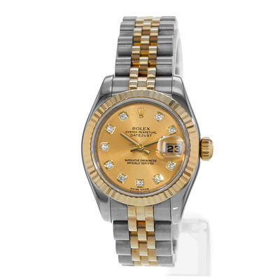 Rolex Datejust 26 179173 Champagne Dial 26