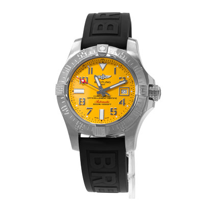 Breitling Avenger II Seawolf A17331 Yellow Dial 45