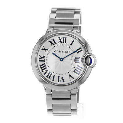 Cartier Ballon Bleu 36mm W69011Z4 3005 Silver Dial 36