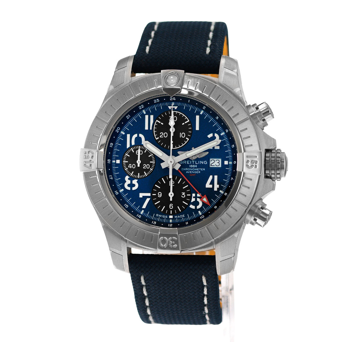 Breitling Avenger A24315101C1X2 45mm Blue Arabic Steel Chronograph Mens Watch