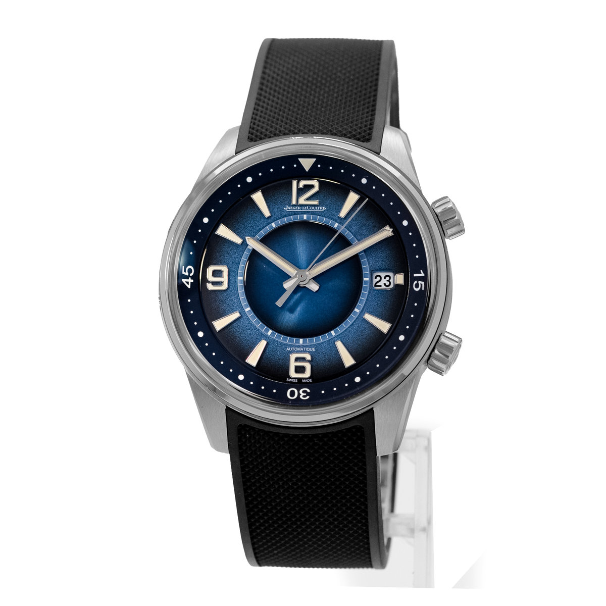 Jaeger-LeCoultre Polaris Q9068681 42mm Blue Arabic Steel Rubber Mens Watch 2019