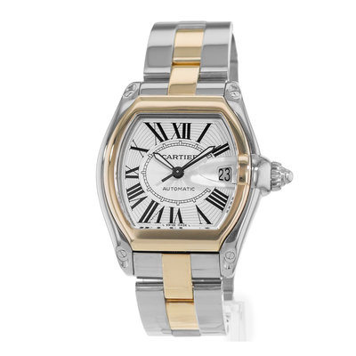 Cartier Roadster  W62031Y4 2510 Silver Dial 38x45