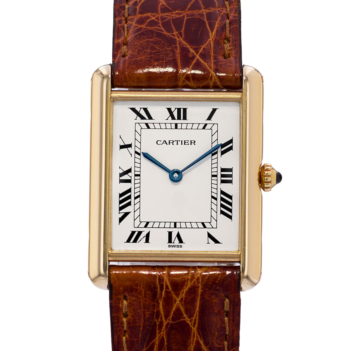 Cartier Tank Louis W1529756 Silver Dial 25x30