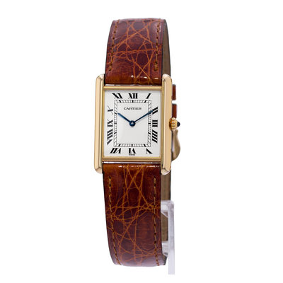 Cartier Tank Louis W1529756 Silver Dial 25x30