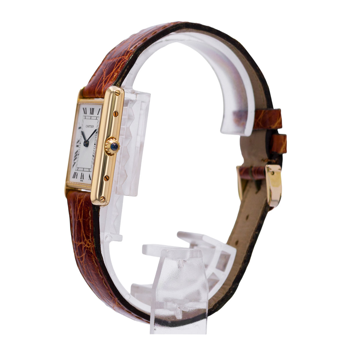 Cartier Tank Louis W1529756 Silver Dial 25x30