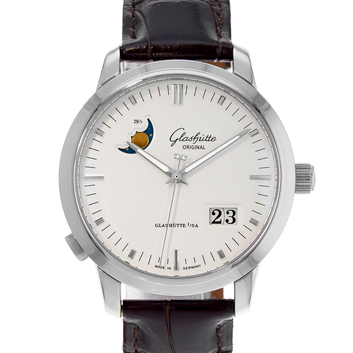 Glashutte Original Senator 100-04-13-02-04 Paanorama Moon Phase Mens Watch 2023