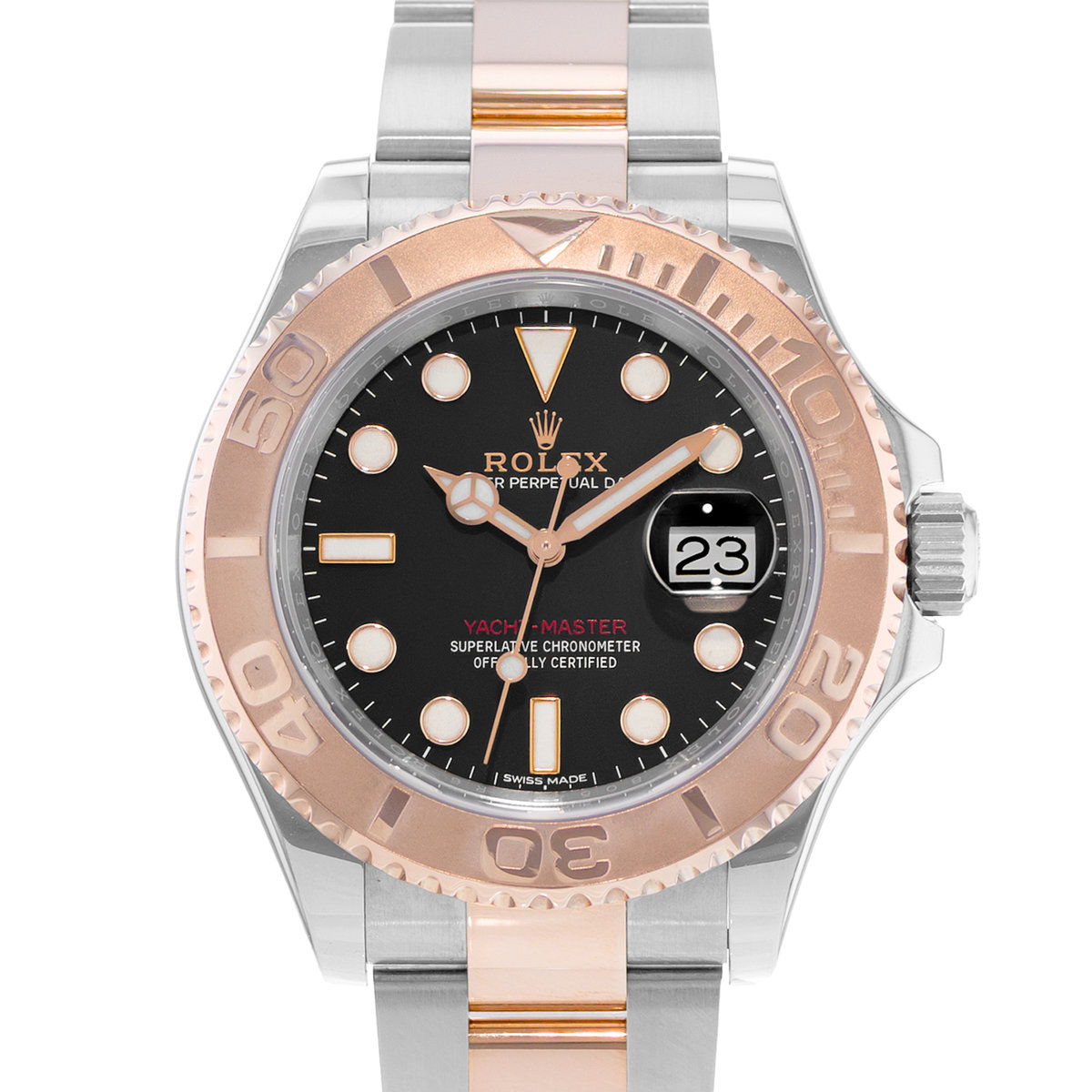 Rolex Yacht-Master 40 116621 Black Steel Rose Gold Automatic Mens Watch 2020