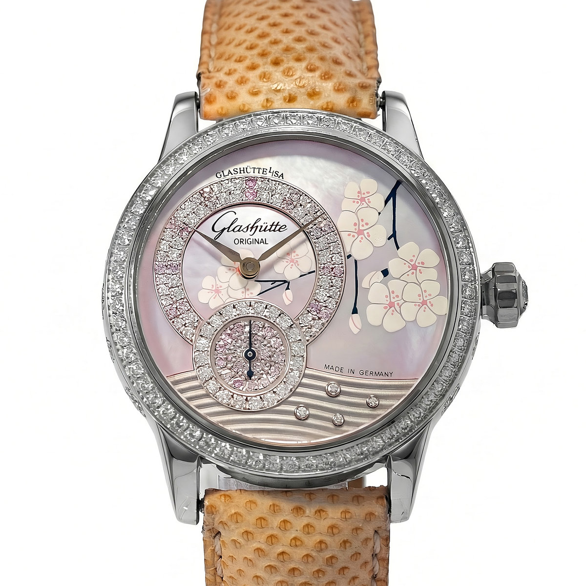 Glashutte Original Star Collection 1-90-00-04-04-04 Mother of Pearl White Gold