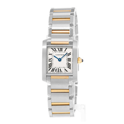 Cartier Tank Francaise 20mm W51007Q4 2384 Silver Dial 20