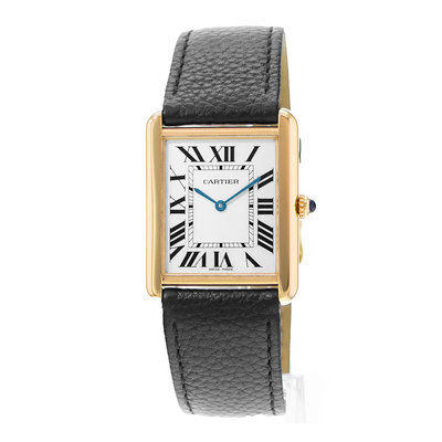 Cartier Tank Solo W1018855 2742 Silver Dial 34