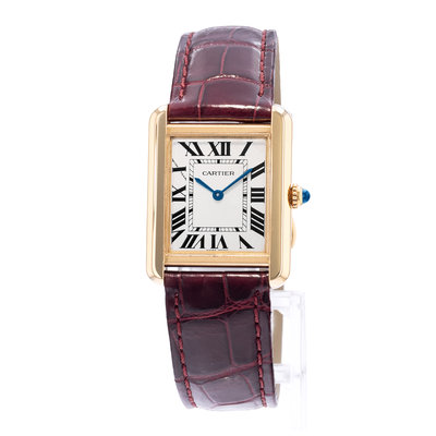 Cartier Tank Solo W1018755 2743 Silver Dial 23x30