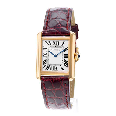 Cartier Tank Solo 31mm W5200002 3168 Silver Dial 31x25