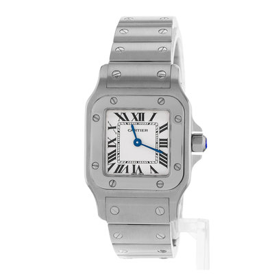 Cartier Santos Galbee 24mm W20056D6 1565 Silver Dial 24x34