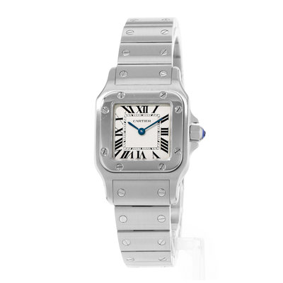 Cartier Santos Galbee 24 W20056D6 1565 Silver Dial 24