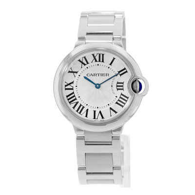 Cartier Ballon Bleu 36mm W69011Z4 3005 Silver Dial 36